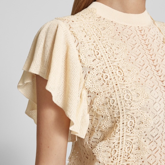 Y.A.S. Cream Knit top - Picture 3 of 11